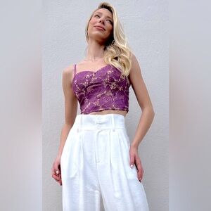 Rococo Sand Etta Lace corset top, size M